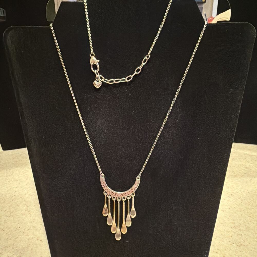 Brighton Marrakech Oasis Crescent Sterling Silver Plated Necklace 22-24"